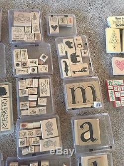 NEW Stampin Up HUGE LOT of Rubber Stamps plus additional stamps and sets