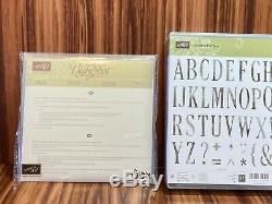 NEW Stampin Up LETTERS FOR YOU Stamp Set LARGE LETTERS Die Bundle NIP