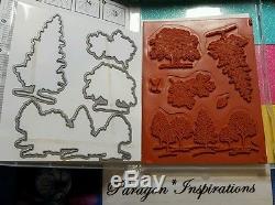 NEW Stampin Up LOVELY AS A TREE Stamp Set & Matching Framelits DIES BY DAVE