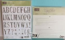 NEW Stampin Up Letters For You Photopolymer & Large Letters Dies Bundle Huge Set