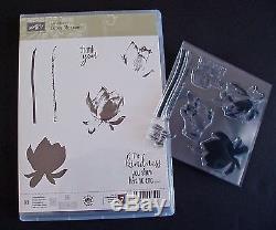 NEW Stampin' Up Lotus Blossom Sale-A-Bration Photopolymer Set