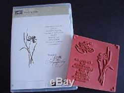 NEW Stampin' Up Love & Sympathy Cling Foam Stamp Set