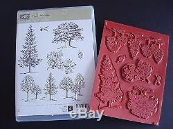 NEW Stampin' Up Lovely as a Tree Cling Foam Stamp Set