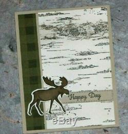NEW Stampin' Up MERRY MOOSE Stamp Set + MOOSE PUNCH Woodsy Masculine + Christmas