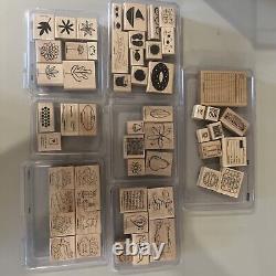 NEW Stampin' Up! Stamps Lot 7 Full SETS of 55 TOTAL New Stamps