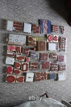 New Huge Lot of Rubber Stamp pads Stampin up new in boxes Many Sets
