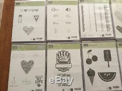 New Stampin' Up! Huge Lot of 22 Stamp Sets Holidays Free Shipping