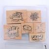 New Stampin' Up! Prehistoric Paintings Mounted Rubber Stamp Set of 6 2003