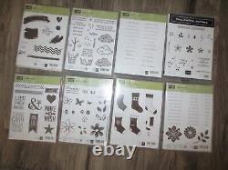 New & Used 22 Sets Acrylic Rubber In cases Assortment Stampin' Up