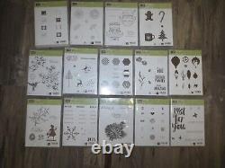 New & Used 22 Sets Acrylic Rubber In cases Assortment Stampin' Up