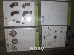 New & Used 22 Sets Acrylic Rubber In cases Assortment Stampin' Up