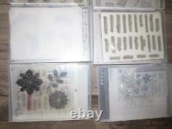 New & Used 22 Sets Acrylic Rubber In cases Assortment Stampin' Up