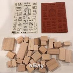 New, VTG. Rare, Retired Set, Stampin Up! Victorian Doll House Rubber Stamp1994