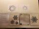 RETIRED Stampin Up Clear Mount FESTIVE FLURRY Stamp Set & Matching FRAMELITS