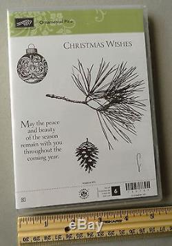 Rare Stampin' Up Ornamental Pine Christmas, ornament, holiday, tree set