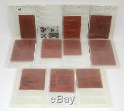 Retired STAMPIN' UP! STAMP SET Lot of 11 RUBBER & ACRYLIC CLEAR MOUNT New & Used