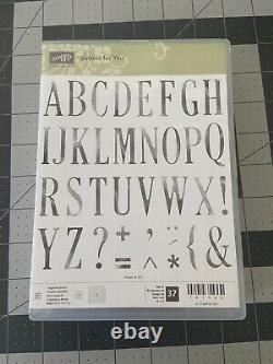 Retired Stampin' Up! Letters for You Alphabet Stamp Set 37pcs ABC'sNEW