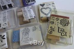 Rubber Stamp LOT Sets Stampin' Up Hero Anna Griffin 120+ Individual Stamps