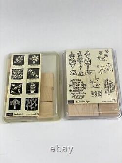 Rubber Stamp Lot 6 Sets plus Singles 100+ Pieces Most Not Used Most Stampin Up