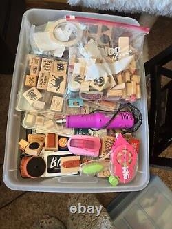 Rubber Stamp Lot Craft Scrapbooking inclues Stampin Up and others