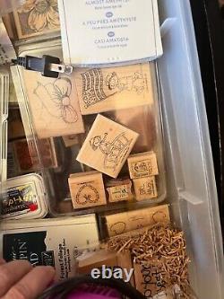 Rubber Stamp Lot Craft Scrapbooking inclues Stampin Up and others