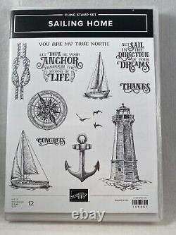 SAILING HOME Stamp Set SMOOTH SAILING Dies Stampin Up Lighthouse A22