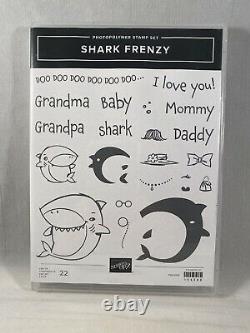 SHARK FRENZY Stamp Set SHARK Dies Stampin Up Baby Shark Do Do Do