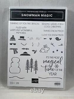 SNOWMAN MAGIC Stamp Set SNOWMAN Dies Christmas Magical Time Of The Year H22