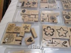 STAMPIN' UP! 21 SETS/130 STAMPS, SOME RETIRED, SOME UNUSED, SOME USED, c2000s