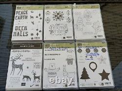 STAMPIN' UP! 32 Christmas Holiday Stamp Sets Hostess Retired Photopolymer Cling