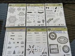 STAMPIN' UP! 32 Christmas Holiday Stamp Sets Hostess Retired Photopolymer Cling