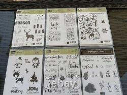 STAMPIN' UP! 32 Christmas Holiday Stamp Sets Hostess Retired Photopolymer Cling