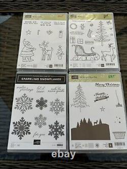 STAMPIN' UP! 32 Christmas Holiday Stamp Sets Hostess Retired Photopolymer Cling