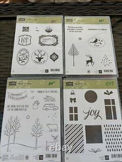 STAMPIN' UP! 32 Christmas Holiday Stamp Sets Hostess Retired Photopolymer Cling