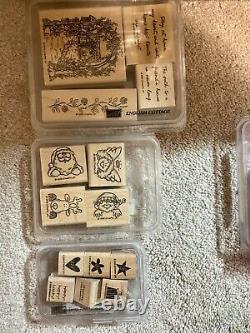 STAMPIN' UP! 40 rubber stamp sets over 225 stamps 3 new unmounted