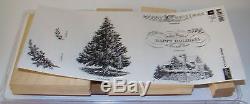 STAMPIN UP! CHRISTMAS LODGE RUBBER STAMP SET