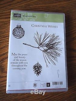 STAMPIN' UP! Clear Mount Stamp Set ORNAMENTAL PINE Retired