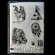 STAMPIN UP Dream Catcher STAMPS SET NEW Rare UM Tribal Indian Chief Horse Teepee