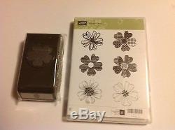 STAMPIN UP FLOWER SHOP CLEAR STAMP SET & MATCHING PANSY PUNCH