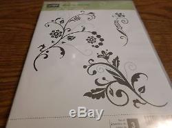 STAMPIN UP FLOWERING FLOURISHES 3 PC CLEAR STAMP SET