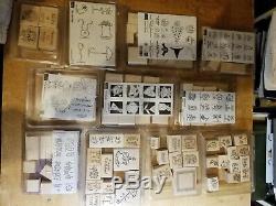 STAMPIN' UP! HUGE LOT OF RUBBER STAMP SETS, Lots are new & used