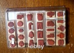 STAMPIN UP! Holiday Blitz 27 mini stamps Retired set from 2007