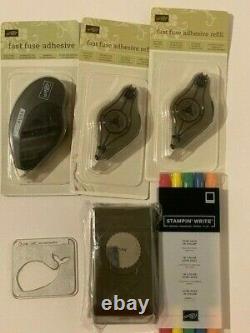 STAMPIN' UP! LOT 28 SETS, Punch, Dies, Fast Fuse, and more New and Used