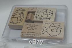 STAMPIN' UP LOT OF 13 SETS OF RUBBER WOODEN STAMPS PLUS 12 INK PADS all in EUC