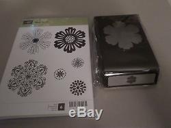 STAMPIN UP MIXED BUNCH 6 PC CLEAR STAMP SET & BLOSSOM PUNCH