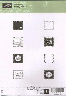 STAMPIN UP PRETTY PETITES RETIRED (8) STAMP SET 1in PUNCH SCRAPBOOK CARDMAKING