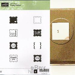 STAMPIN UP PRETTY PETITES RETIRED (8) STAMP SET 1in PUNCH SCRAPBOOK CARDMAKING
