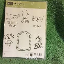 STAMPIN UP RUBBER STAMP SET On Tag Fits All