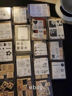 STAMPIN UP Retired 254 Wood Mounted Rubber Stamps 35 Complete Sets LOT