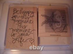 STAMPIN' UP STAMP SETS NEWithUSED/RETIRED RUBBER WOOD MOUNTED-